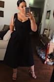 This jumpsuit is so elegant so beautiful!!! The quality is amazing. It does run a little small. I'm a size 8 and an XL good have been perfect for me. - Daniela Z.