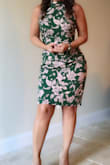 I was concerned about the size M. The dress fit perfectly. Its very well made and enhances your curves. Highly recommend - Angelina F.