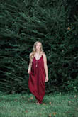This dress is a really cute outfit for pictures. It also reminds me of fall which helped create an amazing feel for my pictures that I got done in it. It was very comfortable, and if you want you can even tie it at the bottom for more style! - Madison P.