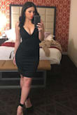 I ordered this dress for a girls trip to Vegas and it fit PERFECTLY! I got so many compliments on how it looked! I really liked how it did not bunch and the dress was quite long so I did not feel like I needed to pull it down constantly! - Chelsea G.