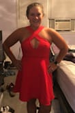 I really liked the dress! Bought it on clearance so couldn't return it! It was my first time ordering and I thought a Small would fit, I definitely should've gotten a Medium, it didn't look like the picture on me and squished my bust lol - Nicole M.