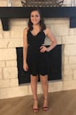 My daughter wore this to homecoming.  Fit perfectly because of the adjustable straps.  Super cute on! - Melissa H.