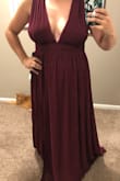 This is a beautiful color and fits like a glove! :) Bought this for a gala and I just have to figure out what bra to wear! - Lindsay B.