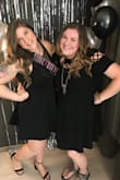 I wore this dress out for my 30th birthday and loved it! It showed some cleavage but not too much and the open back made me feel sexy but classy. Bonus, I didn't have to wear a bra with it! - Courtney M.