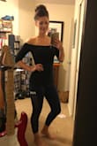 I love this top!!! Ordered small and fits great. It's perfect to dress up or dress down. Sexy but not too revealing! New favorite! - Ashley E.