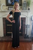 I ordered this for my 17 year old daughter to wear for the homecoming parade since the homecoming court had to dress in all black for this.  We were worried about the length and it not being long enough because she's so tall.  Let me tell you this jumpsuit fits her perfectly!!!!  The material is stretchy yet elegant looking.  I cannot say enough good things about it.  We ordered a small and even wondered before it came in if we should have gotten a medium.  The small is perfect especially with the stretchiness of the material.  She said it was super comfy too! I only wish it would fit me too! - Misty C.