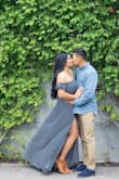 The dress looks and feels great. Good quality. The fit was very comfortable. Bought this dress specifically for mine and hubby's "engagement" shoot. So happy with this purchase and how the dress handled during the shoot. It had great flow when walking or when the breeze hits it. Definitely recommend. - Kat S.