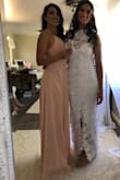 Got this dress for a wedding I was in. It arrived a day earlier than expected. It fit my body perfectly! I love how flowy it was. I'm 5'1 and wore 5" platform heals. It was still a tad too long for me but I didn't have the time to hem it. Although it was a little bit of a bother, it was mostly my fault for being so last minute, lol. Highly recommend!! - Michael F.
