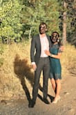 Material was thinner than I expected, but sturdy. Color was stunning. Wore it to a wedding in the redwoods. Everyone loved it! - Vienna B.