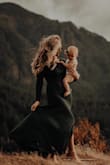 Got this dress for my family pictures and I will never regret it! Material is thick, soft, and very comfortable. - Crystal V.