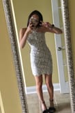 Never disappointed in Lulus dresses, fits really nice and is true to the size. It's longer than expected, but that could also be because I'm shorter than I think. - Ellie U.