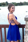 I bought this for my daughters first homecoming.  It looked fabulous on her!  Please note, it takes two people to get it tied properly in back. It's nice because the ties can be adjusted to fit perfectly. - Julia B.