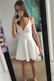 This dress was so beautiful! It fit perfectly and I was worried it wasn't just because I have never ordered a dress online before. Definitely gonna order more dresses from here more often. - Haylee F.