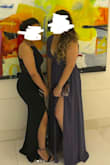The dress was exactly what I was hoping for. Since there were many girls who matched my size who ordered both L and XL, I did the same. The L is big enough for my weight and height. The straps have silicone on them so they didn't slip once, even when dancing! Awesome product, great material, gorgeous slit ;) - Marianna E.