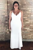 I got soo lucky with this dress! My best friend was getting married and asked all her bridesmaids to wear white with her. Lulus was my first stop in my dress search and
I saw this gown and bought it instantly. The price was so right and the fit looked like it would be perfect for my body type. I have an hour glass shape, so I wanted something tight that flared out toward the bottom to compliment that. I tried this on at home right when I got it and it seriously fit almost perfectly. I had my tailor shorted it a tiny bit, bring the straps up and take the top corners in a little bit by the bust. I truly loved wearing this dress every second of the day and night of the wedding and got SO many compliments. I want it in every color!!! - Beth G.