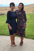 Love love love this dress. So comfortable and flattering. :). Material is thinner, but was warm with shape wear underneath. I did lose a button at my wrist, but I found it and will sew the rest tighter. It's a winner!!!! Will definitely wear again. - Grace M.
