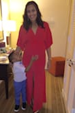This dress was amazing wore it for a wedding and i was about 6 months pregnant. - ELIANA C.