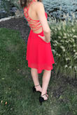 This dress was simply perfect for HOCO. Fit perfect, took a little bit to iron but once complete it was a great dress. I wear a size XS and it was true to size. - Wendy L.