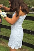 I wore this to my junior homecoming. The dress was absolutely perfect for my body. It's is very true to size. I was worrried that the small would be too small, but it was perfect!! I would really recommend this dress! - Allison E.