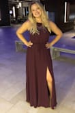 My husband couldn't keep his eyes off me in this dress. So modest and then you have this slit which gives you a little sexiness. My favorite thing about Lulu's maxis is how long they are! I'm tall and I never have to worry about that with Lulus. <3 - Christina K.