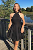 My daughter got this dress for homecoming, and she looked absolutely stunning! Very appropriate dress for the occasion at an awesome price. She was so excited to wear it! - Joanie W.