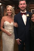 I ordered two dresses from Lulus for my wedding. The first was for the ceremony and I changed into this dress for our reception. I got SO many compliments about this dress, people were shocked that it was so inexpensive because it looks like a designer gown. I had to get it hemmed a bit and I also added a belt to the exposed seam line because I felt like it cut me off a bit. The whole thing looked incredible and I felt amazing in it. The sequins did irritate my underarms a bit at first, but once the reception began I never noticed it. :) - Jasmine S.