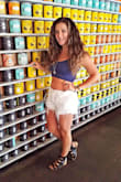 When you're a DD and can wear something without a bra comfortably, that's exciting. This is super cute with high waisted shorts or a skirt. I wore it in Nashville for a bachelorette party and it was so comfortable in the heat! The straps are super skinny but DO NOT feel flimsy which is great. - April L.