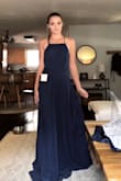 This dress is absolutely beautiful! The adjustable straps are nice and let you get the top to fit in the way that you need. The bottom part is so flowy and the back is extremely flattering (my favorite part). Normally I wouldn't go for this color, but I am so glad I did! I would 100% recommend this dress! - Jessie R.