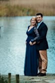 I wore this dress for our engagement shoot. Absolutely loved it, but it was a bit long even for me. Great fit and great quality! - Sarah S.