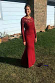 I love this dress! I got so many compliments on it. It fits true to size, nice fabric, doesn't show seams. Great dress for a tall person. - Emily M.