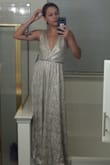 The dress is so elegant and the material is so nice, I love it... Will wear it on a wedding. - Ana G.