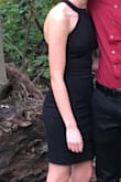 I absolutely love this dress! This was dress number 4 that I bought, but it was also last. I fell in love the second I put it on. Extra small fit well, little snug but wouldn't size up. Got lots of compliments on the back! - Kennedy C.
