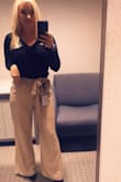 These pants are super cute and comfy. I'm short so they had to be hemmed. I was afraid I would be too short for these. Happy with the purchase! - Hilary A.