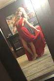 A little longer than I'd like, but everyone kept complementing it throughout the night. I've ordered a small in other Lulus items and spoke with an online representative because I was worried the S would be too big on top, she told me to get an XS. Great advice! - Lisa P.