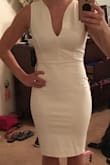 This dress looked so classy for my wedding rehearsal dinner. Perfect length. Got so many complements. Material thick enough so not see through. - Kayla R.