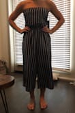 I love this jumpsuit, so comfy and has pockets but it was just way too baggy in the legs and too long, I needed to buy the X-small. Will return and wait until x-small comes in stock. - Kayla R.
