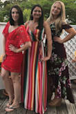 Love this dress! The wrap is really simple to do and the slit is just sexy enough - not flapping around open like some wrap dresses. It was a little too long for me so I had it hemmed about 2" all the way around but that was my preference. - Julia B.