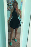 This dress is very cute and I really like it! I'm tall though so it was a little short. - Kayla B.