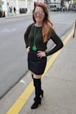 This skirt is the perfect leather skirt. It's more matte than a lot of the ones out there so it looks like a higher quality. It's a good length and fit. You need this skirt! - Ally C.