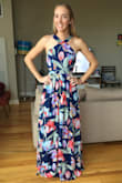 This dress is beautiful. Just like the picture and it fits perfect! I'm tall and usually is hard to find a long dress that goes all the way to the floor and this one does. I'm so happy with my dress. - Susana D.