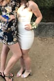The fit of this dress was wonderful. It was extremely comfortable and flattering. Per size chart originally ordered small but returned for x-small. - Sydney M.