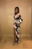 I really liked this dress and the pattern. Good quality for the price. I ordered an extra small because of the reviews. It fit perfectly except for the sleeves being a little too tight. Perfect for a wedding though. - Helen S.