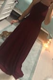 Dress is a little big, and super long! BUT I have a personal seamstress who will be able to customize it to my body which is good for me. Nice dress excited to wear it for the wedding! Beautiful color as well. True to color! - Jennifer P.