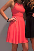 Loved the dress. It fit perfect and was very comfortable. I ordered the coral and was nervous about the color but when it arrived it was perfect. - Blue B.