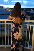 I wore this to a beach wedding this past weekend and the compliments were continuous! The dress flowed and really complimented my figure. I'm tall but not too slender. This dress made me feel like a model. I do suggest wearing petals as a "bra" as this is low cut being a wrap dress as well as being careful when walking. There were times where I had to remember it was a wrap dress and not flash people. Also, the back of this dress is so flattering! This is definitely my new favorite look though. - Rachel T.