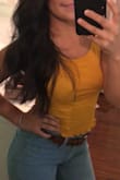 Shirt runs really small, the large size fits like a small so I recommend ordering a bigger size. The shirt is very comfortable and soft. You won't regret :) - Delia B.