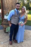 I wore this dress as a "pick your own" bridesmaid dress. It was perfect for a rustic outdoor early fall New England wedding. It fit perfect around the waist. Had to adjust the straps fully and have the dress hemmed. So many compliments on the dress and best part about being a bridesmaid dress is I'd wear this over and over again. - Christina A.