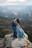This dress was perfect for my engagement photos, it picks up wind beautifully. I love that there is sticky padding in the straps to help prevent slippage. I recommend definitely sizing down, it runs big. And you'll definitely have to wear a sticky bra as well as tape to keep everything down and in place. - Tiffany N.