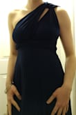 I've now worn this dress to a military ball, my baby shower, and two weddings, spanning being pregnant and nursing. The most fun part is experimenting with how to wear the straps! Nursing does require a bra, so that limits the style options a bit, but this dress is super flexible and flattering. Two notes: be mindful of which panties you wear so the seams don't get shown off through the shiny fabric, and take care that the straps are pulled taut (otherwise it doesn't look polished). - Rachel T.