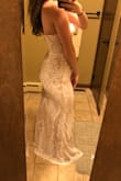 Fit me so perfectly!!! Bought it for prom and cannot wait to wear it! It's more nude than pinkish in the picture but is soooo pretty and flattering on! It is a little hard to zip up because the material is thick. Other than that I love it so much, I have never had a dress fit me so well! - Ayrianna W.